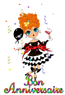 Gif animé joyeux anniversaire femme